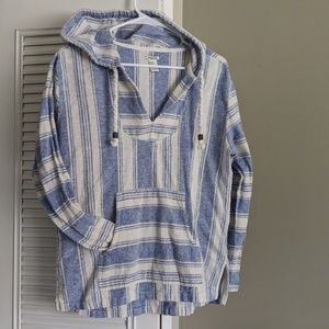 Forever 21 Baja Beach Striped Hoodie
